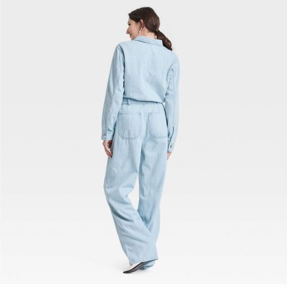 🆕️🕴Universal Thread Baggy Jumpsuit, Sz 20, Light Wash - Picture 3 of 4